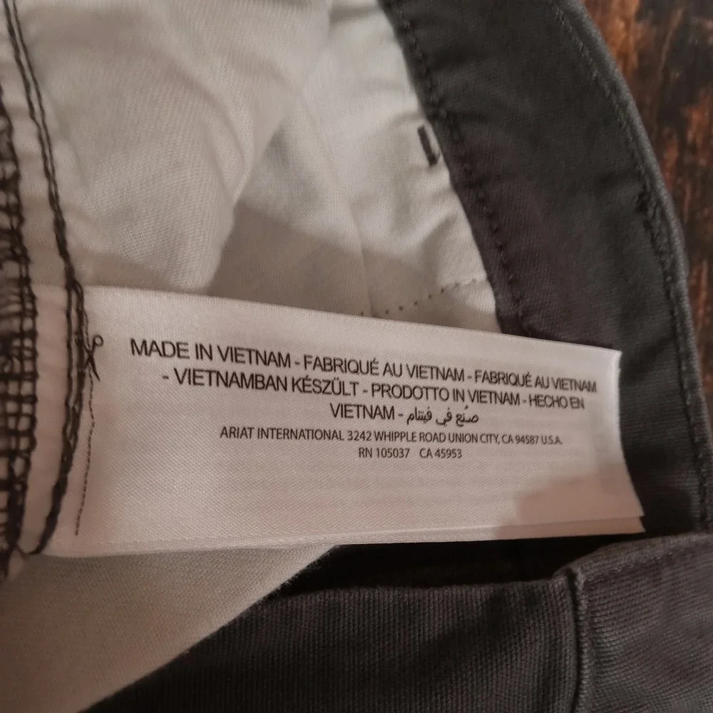 Ariat Rebar M4 Relaxed Mens Green Cargo Shorts 36 Workwear Cotton Spandex